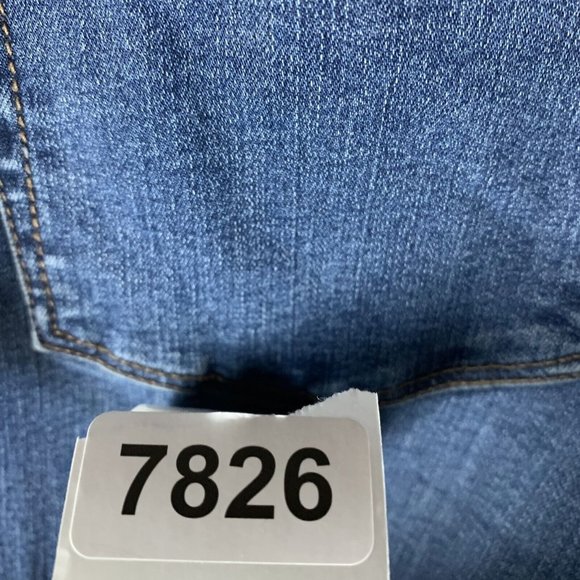 Free People Jeans Women's‎ 29 Blue Denim Cotton Mid-Rise 5-Pockets Bootcut 7826 - Picture 8 of 8